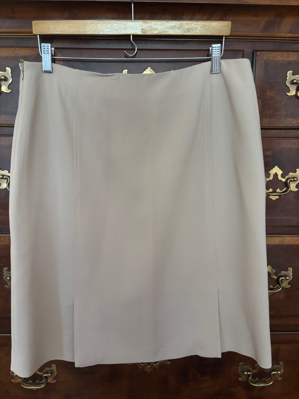 Liz Claiborne Neutral Beige Pencil Skirt
